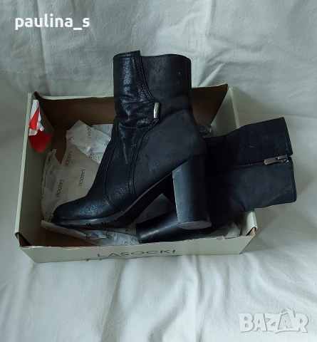 "Eliza" collection / Дамски боти от естествена кожа на ток, снимка 11 - Дамски боти - 52774581