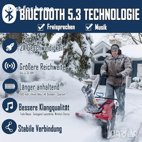 Професионални Bluetooth шумопотискащи слушалки PROHEAR, снимка 2 - Bluetooth слушалки - 49763563