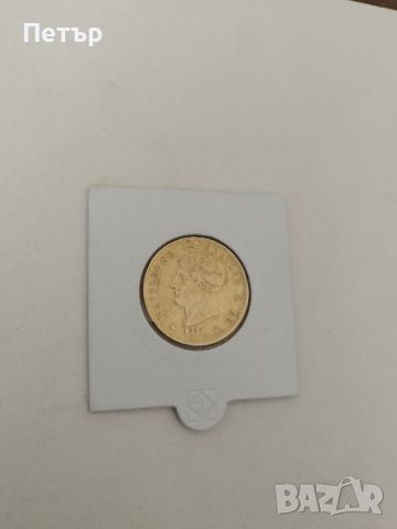 Златна Монета 40 Италиански Лири Наполеон I 1811 година 
