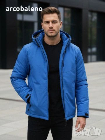 Мъжко зимно яке с качулка, 3цвята , снимка 8 - Якета - 53089552