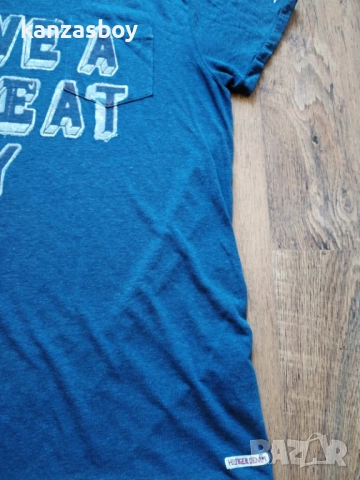 tommy hilfiger - страхотна мъжка тениска L, снимка 4 - Тениски - 52203637