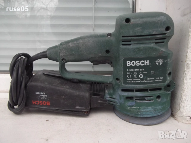 Ексцентършлайф "Bosch - PEX 400 AE 400W" работещ, снимка 4 - Други инструменти - 53064724