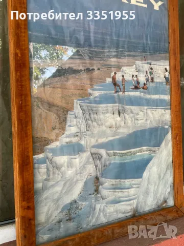 Старинен Плакат в рамка Pamukkale, снимка 4 - Картини - 47390211