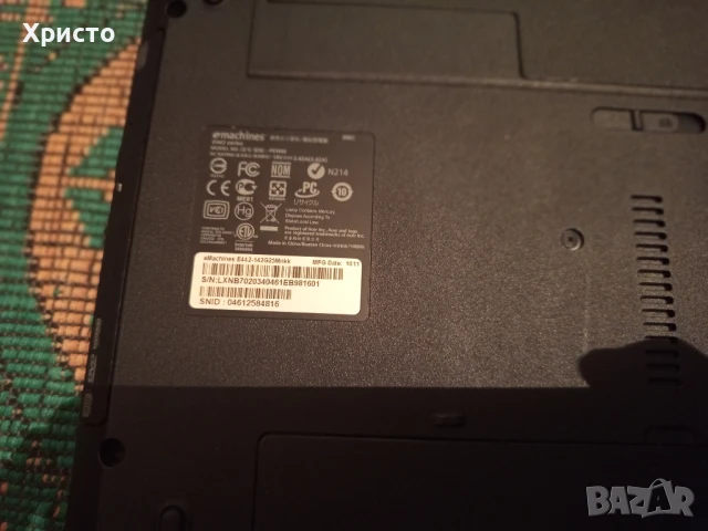 продавам лаптоп emachines , снимка 4 - Лаптопи за дома - 51167676