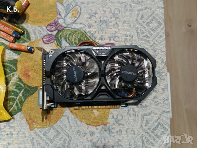 Видеокарта GIGABYTE GTX650Ti OC 2GB GPU, снимка 2 - Видеокарти - 54045383