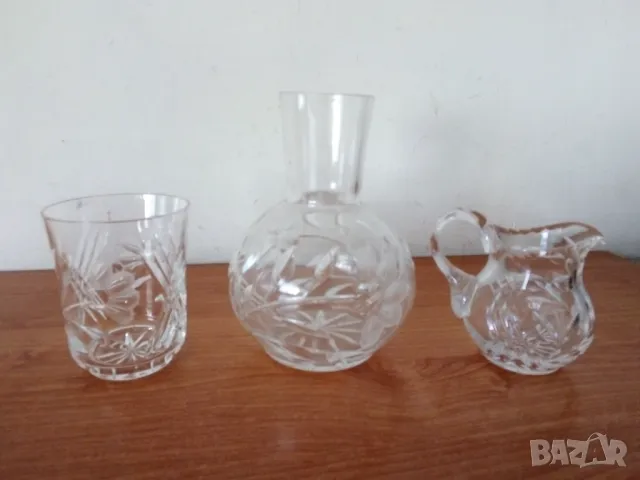 Гарафа комплект ретро стъкло