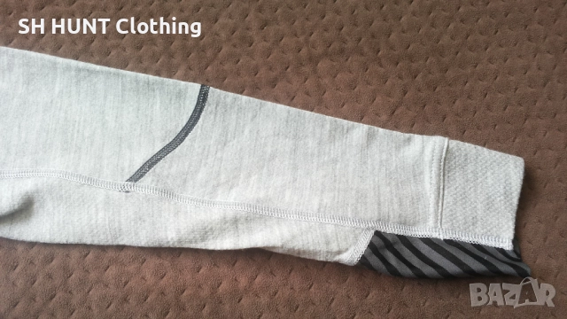 HELLY HANSEN 75106 Grey Lifa Base Layer 57% Merino Wool размер S работна термо блуза W4-550, снимка 6 - Блузи - 52025502
