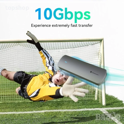 Нов Yottamaster M.2 NVMe & SATA SSD Enclosure – 10Gbps Висока Скорост!  ​, снимка 2 - Кабели и адаптери - 54028956