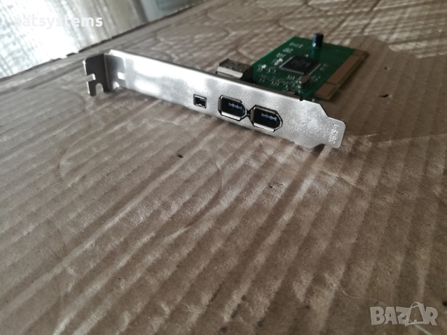 PCI 3+1 Port 1394 FireWire Adapter Card Repotec RP-94HOST, снимка 3 - Други - 45009896