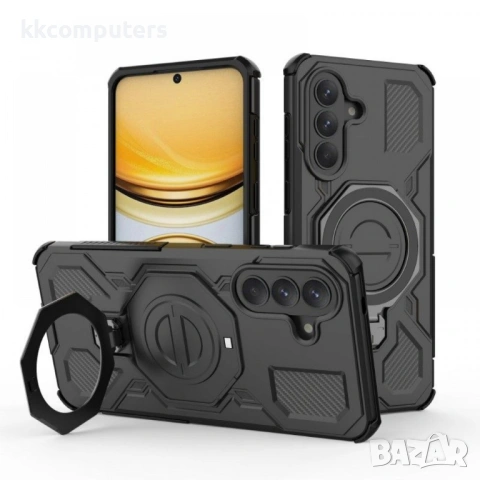 WANLONFENG KJ Калъф за Samsung Galaxy A57 5G - PC+TPU, Скрита стойка, 2 стъкла, Голям отвор, 5 цвята, снимка 8 - Калъфи, кейсове - 53973916