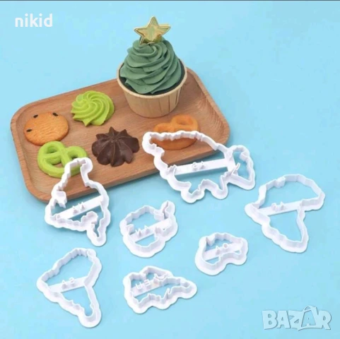 7 бр Континенти Континента карта на света пластмасови резци резец форма форми за тесто фондан сладки, снимка 2 - Форми - 50962656