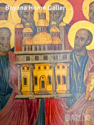 Стара Икона Апостолски събор, снимка 7 - Икони - 53404489