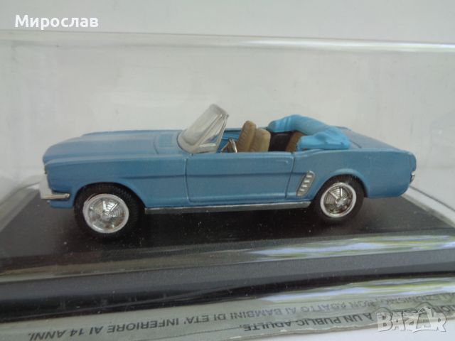 1:43 FORD MUSTANG 1964 ИГРАЧКА КОЛИЧКА МОДЕЛ , снимка 3 - Колекции - 46006848