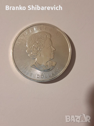 Сребърна монета 1.25 oz ( 38.8 гр. ) Canada 2015-Buffalo., снимка 2 - Нумизматика и бонистика - 53583726