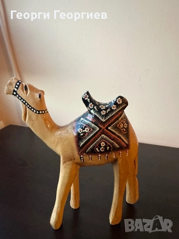 Дървена фигурка камила от Тунис , снимка 3 - Статуетки - 52405077