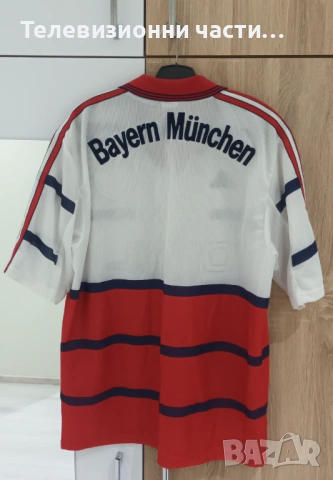 Ретро винтидж футболна тениска Байерн Мюнхен 1998-2000 гостуващ екип Adidas размер М, снимка 2 - Спортни дрехи, екипи - 53327432