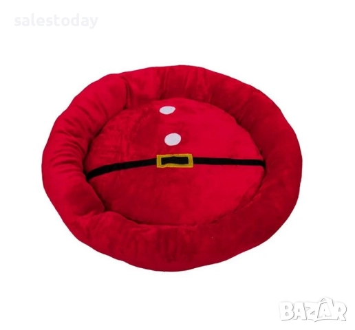 Легло за домашни любимци, Дядо Коледа, голямо Ø75cm, снимка 2 - Други животни - 52571012