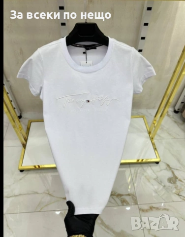 Tommy Hilfiger Дамска Тениска👚Дамска Блуза С Къс Ръкав - Различни Цветове Код Bal Style23, снимка 3 - Тениски - 53658059