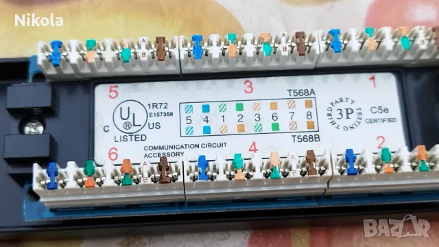 Пач Панел 19" 2U 48 портов за телефони   Cat. 5E, снимка 14 - Резервни части за телефони - 47020902