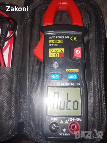 Цифров мултицет (Амперклещи) ANENG ST 183, снимка 2 - Клещи - 50834767