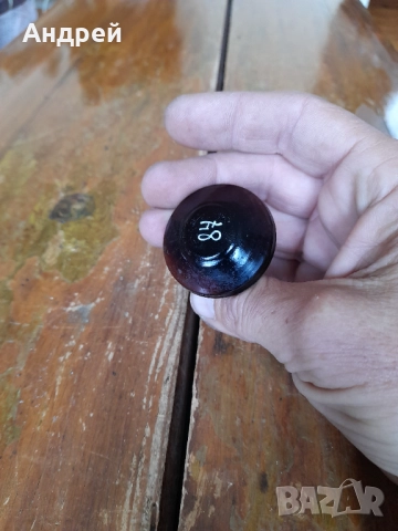 Стара стъклена запушалка,тапа #8, снимка 3 - Други ценни предмети - 52946564