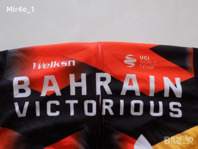 ново вело джърси welksn bahrain uci тениска екип блуза шосейно колоездене оригинално L, снимка 4 - Спортни дрехи, екипи - 50868511