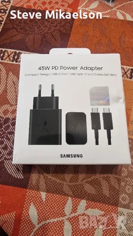 Оригинално зарядно за Samsung 45w, снимка 1 - Кабели и адаптери - 46843628