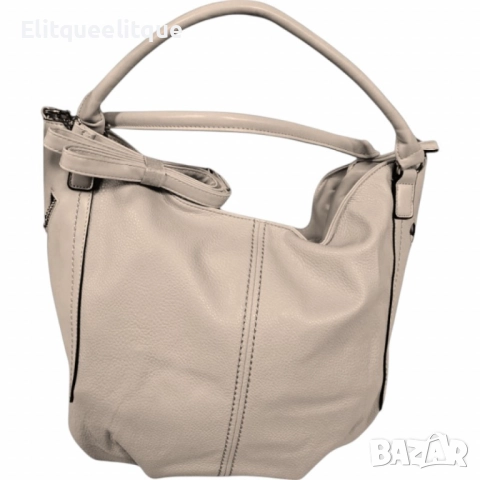 Стилна и просторна дамска чанта тип "торба"