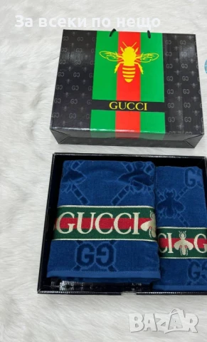 Gucci Луксозни Хавлии - 2бр. в кутия - Налични Различни Цветове Код E695, снимка 4 - Хавлиени кърпи - 51150294