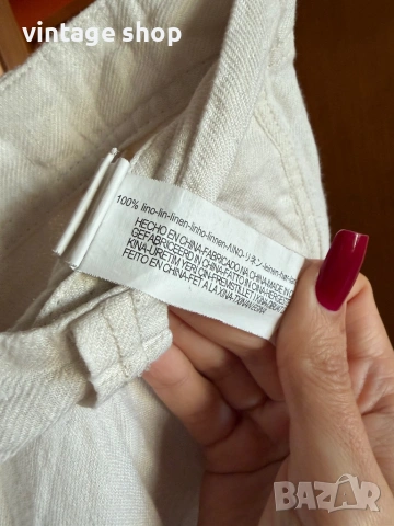 Ленен панталон Zara, размер M/L, снимка 7 - Панталони - 54126219