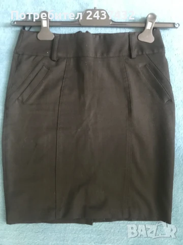 Черна стилна пола