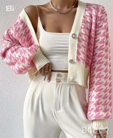 Елегантна дамска жилетка/късо палто, снимка 4 - Жилетки - 53627160