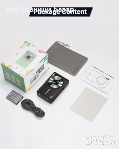 Нов черен Компактен фотоапарат 44MP 1080P 16x зум уеб vlog камера фото, снимка 8 - Фотоапарати - 53743709