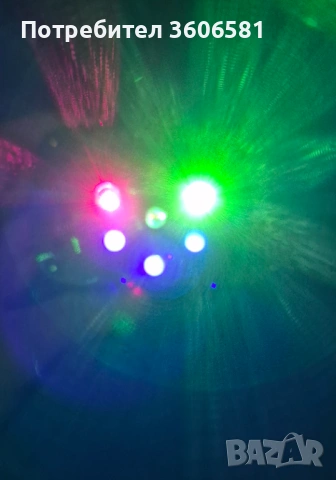 DJ Disco Laser за партита с вградена презареждаща се акумулаторна батерия и ефект според звука