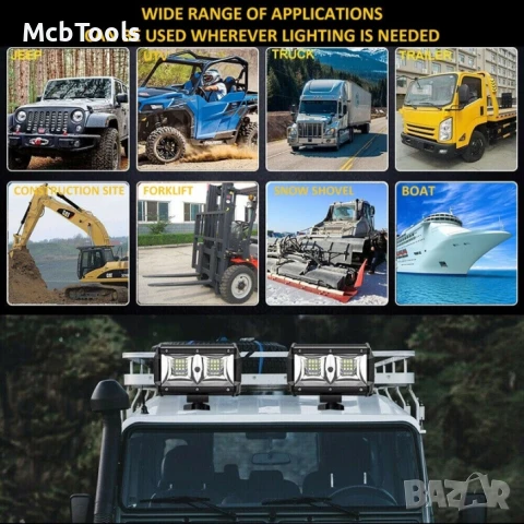 Диоден халоген 18 диода 54W - GUN1106, снимка 5 - Аксесоари и консумативи - 51124020