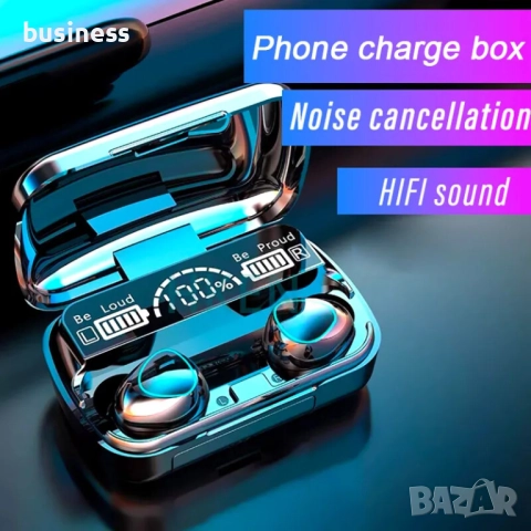 Светещи Безжични Слушалки HD LED дисплей М10