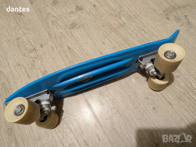 Пениборд. Детски минискейтборд от пластмаса play 500, син