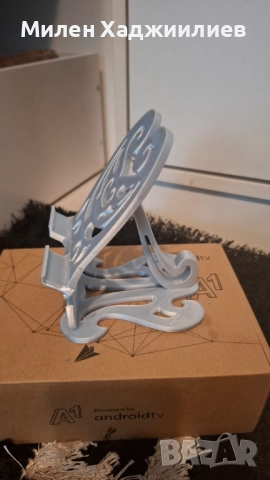Стойка за телефон - сребриста, снимка 6 - Селфи стикове, аксесоари - 51744228