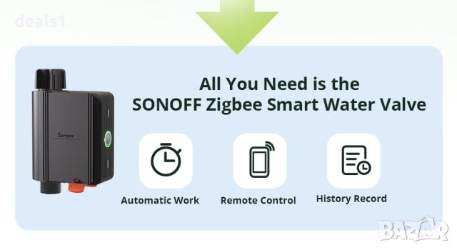 SONOFF Zigbee Интелигентен Воден Клапан, снимка 7 - Друга електроника - 46768645