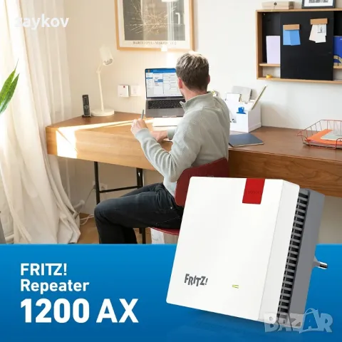 FRITZ Repeater 1200 AX Wi-Fi 6 repeater репитър, снимка 5 - Друга електроника - 47199584