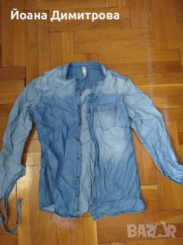 Дамска дънкова риза размер S, снимка 1 - Ризи - 46263362
