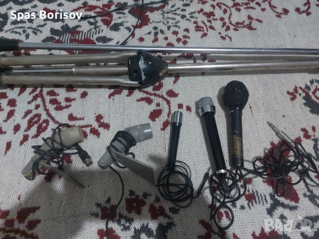 микрофони стойка , снимка 3 - Радиокасетофони, транзистори - 52658283