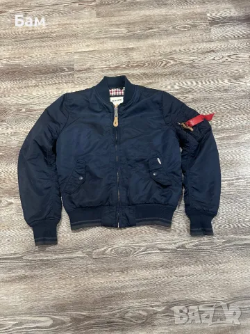 RARE!Alpha Industries X Ben Sherman MA-1 flight bomber jacket размер С , снимка 1 - Якета - 48642508