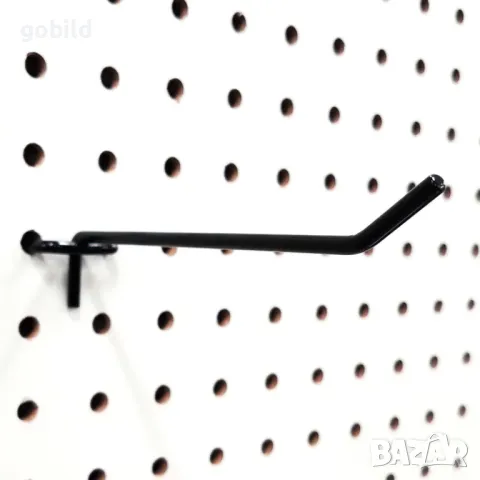Кука единична за перфо гръб, шиш за окачване, отвор 2,5mm / 18, 20 и 26 см, снимка 3 - Стелажи и щандове - 50409563