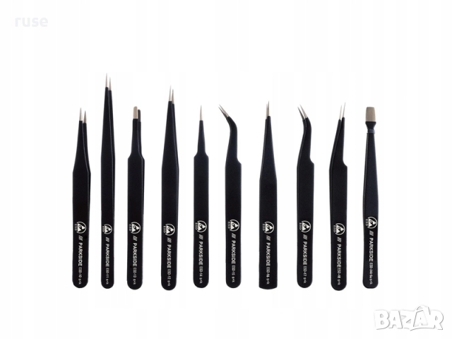 НОВИ! Комплект антистатични пинсети 10 броя Parkside, снимка 3 - Други инструменти - 52519326