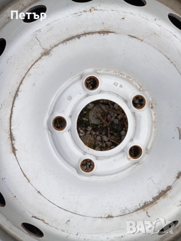 2 броя железни джанти 16ски за Рено Трафик Опел виваро 2001-2014г, снимка 3 - Гуми и джанти - 52071645