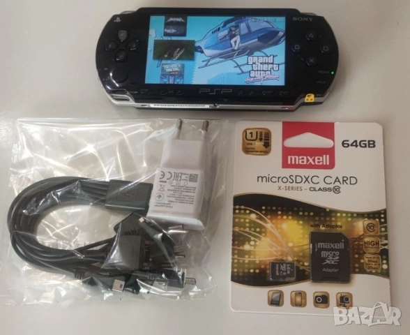 PSP-2004-Slim+64gb+200 игри