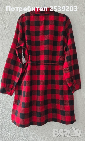 Дамска карирана рокля размер ХЛ-2ХЛ , снимка 9 - Рокли - 53697396