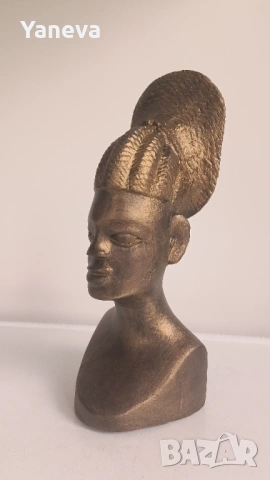 Африканска, самобитна дърворезба с позлата , ръчно изработена. , снимка 8 - Статуетки - 53952932