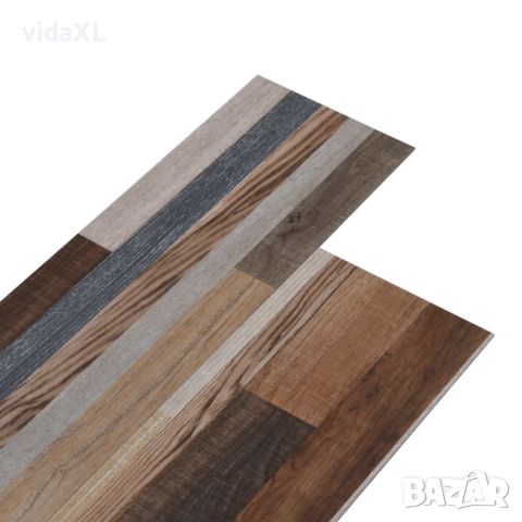 vidaXL Самозалепващи подови дъски, PVC, 2,51 м², 2 мм, многоцветни(SKU:342886, снимка 1 - Килими - 46125272